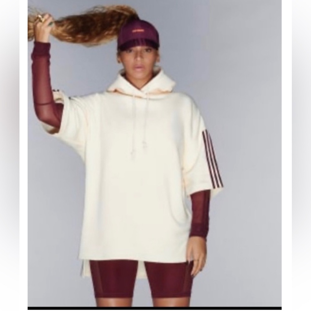 NWT Adidas x Ivy Park Short Sleeve Hoodie - Picture 1 of 4